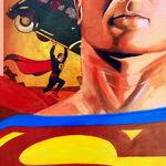 "Alex Ross SUPERMAN"
 24 X 36 Mixed Media, Acrylic on Wood
SOLD