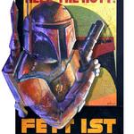 "BOBA FETT "
 20 X 24 Mixed Media, Acrylic on Wood 