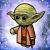 "Lil' YODA" 
12 X 12 Mixed Media on Wood
