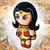 "Lil' WONDER WOMAN " 
12 X 12 Mixed Media on Wood