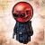 "RED SKULL"  Block, Print or Magnet
